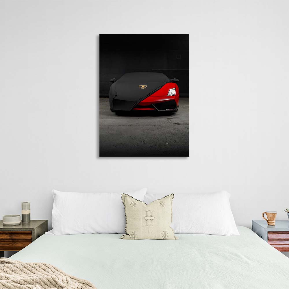 Lamborghini red Canvas Wall Art Print