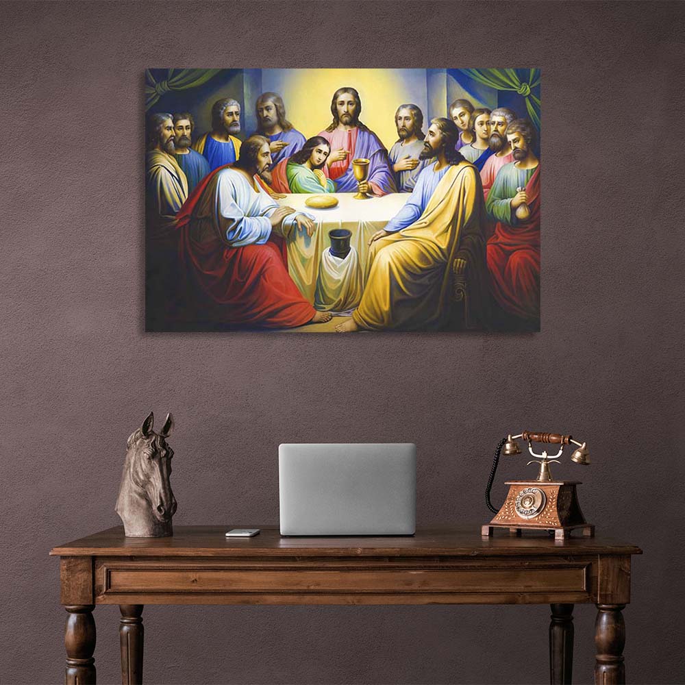 Religious Last Supper Canvas Wall Art Print