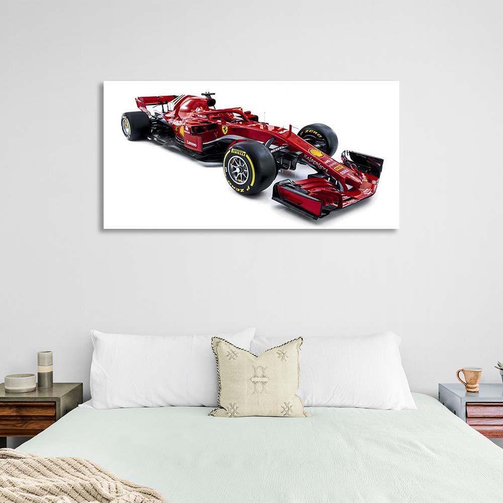 Racing car Ferrari SF71H Canvas Wall Art Print