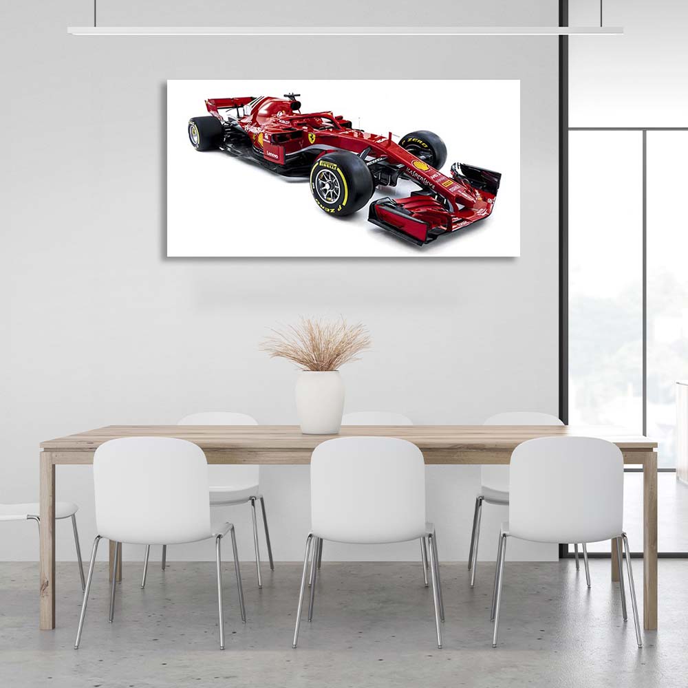 Rennauto Ferrari SF71H Leinwandbild