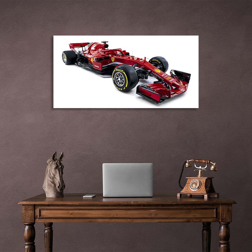 Rennauto Ferrari SF71H Leinwandbild