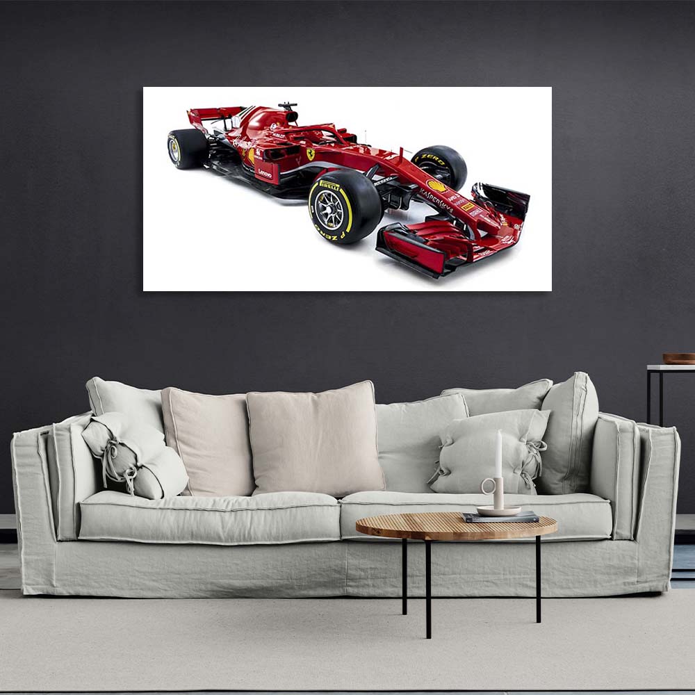 Rennauto Ferrari SF71H Leinwandbild