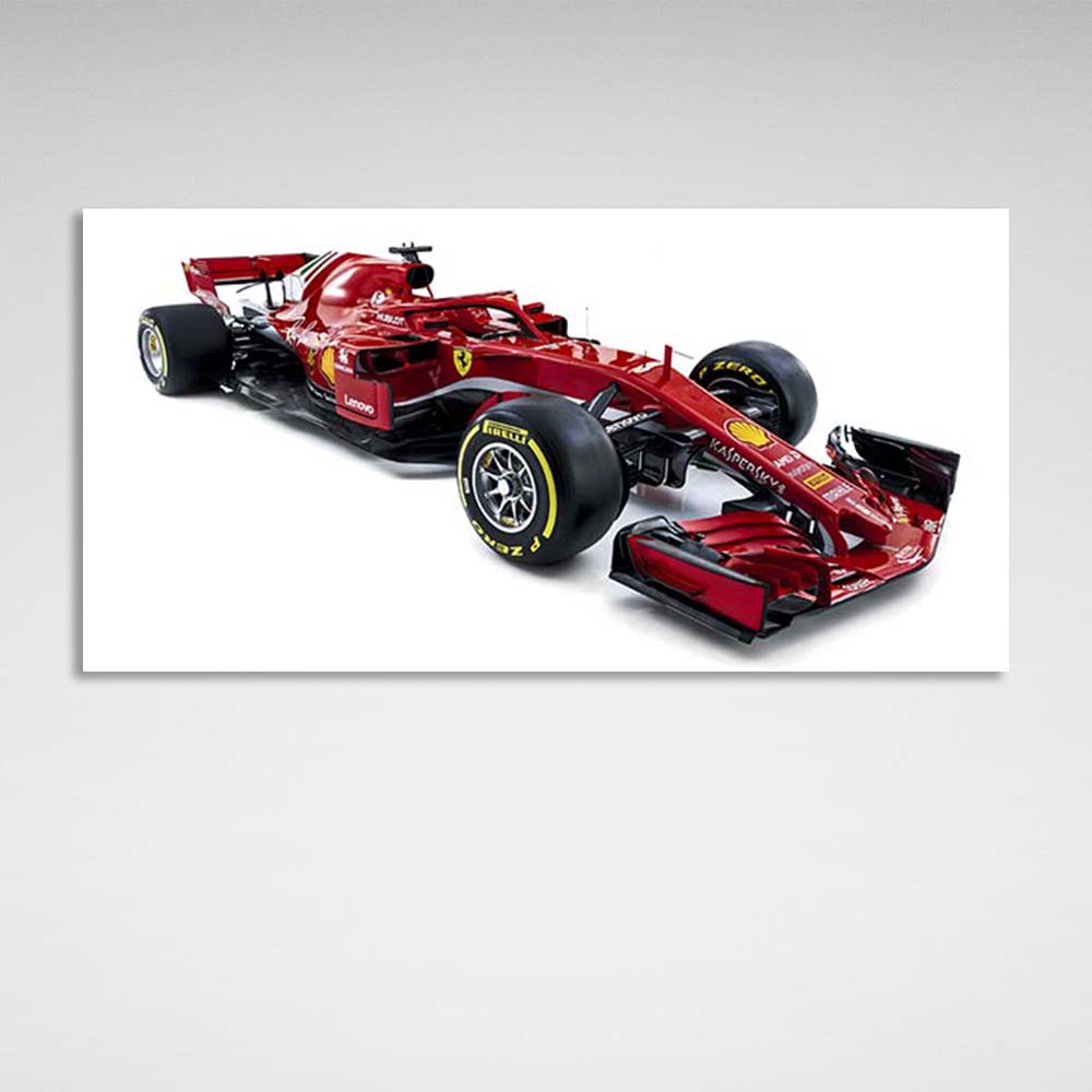 Rennauto Ferrari SF71H Leinwandbild