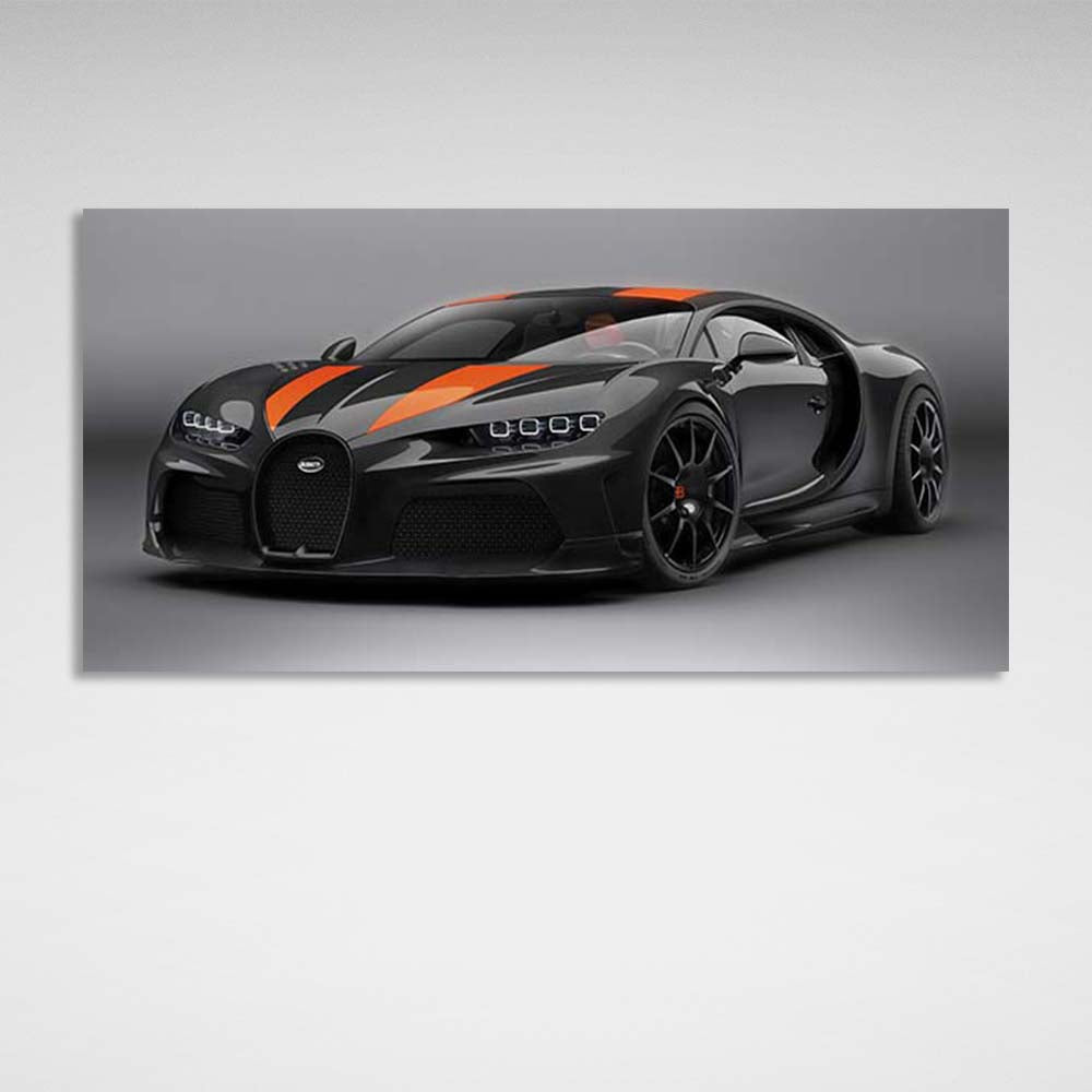 Bugatti Chiron Super Sport Canvas Wall Art Print