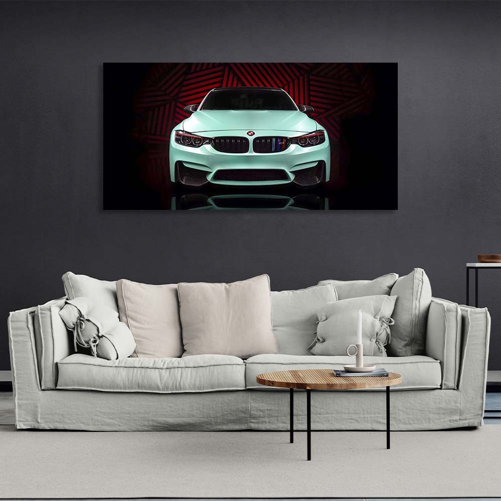 BMW M4 Canvas Wall Art Print