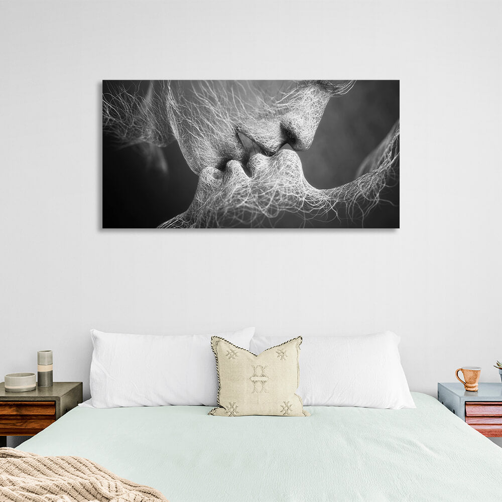 Für das Schlafzimmer: Leinwandbild „Kiss Silver“