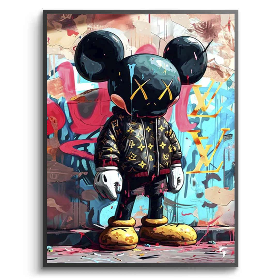 Kaws Urban Chic Canvas Wall Art - Bold Street Style Print for Contemporary Spaces