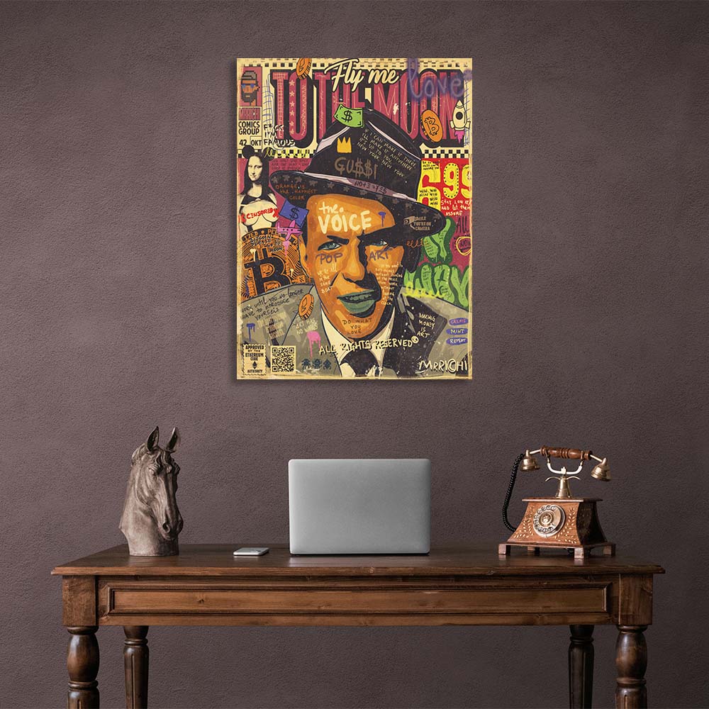 Pop Art Frank Sinatra Canvas Wall Art Print