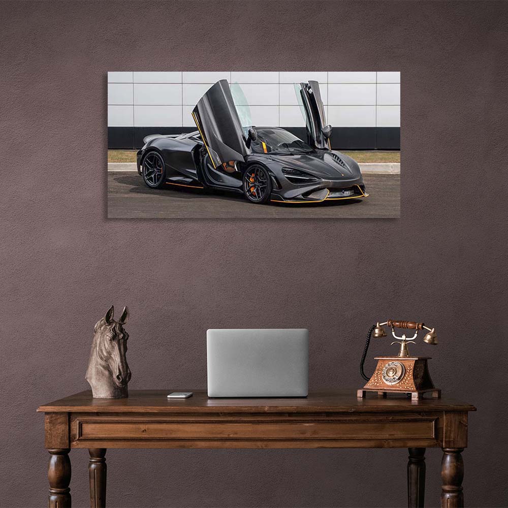 Canvas Wall Art Print Car McLaren 765LT Spider Carbon Edition