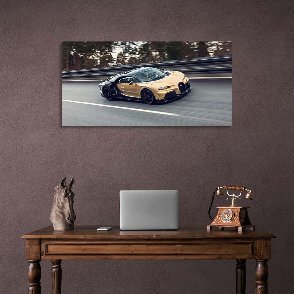 Kunstdruck auf Leinwand, Auto, Bugatti Chiron Super Sport