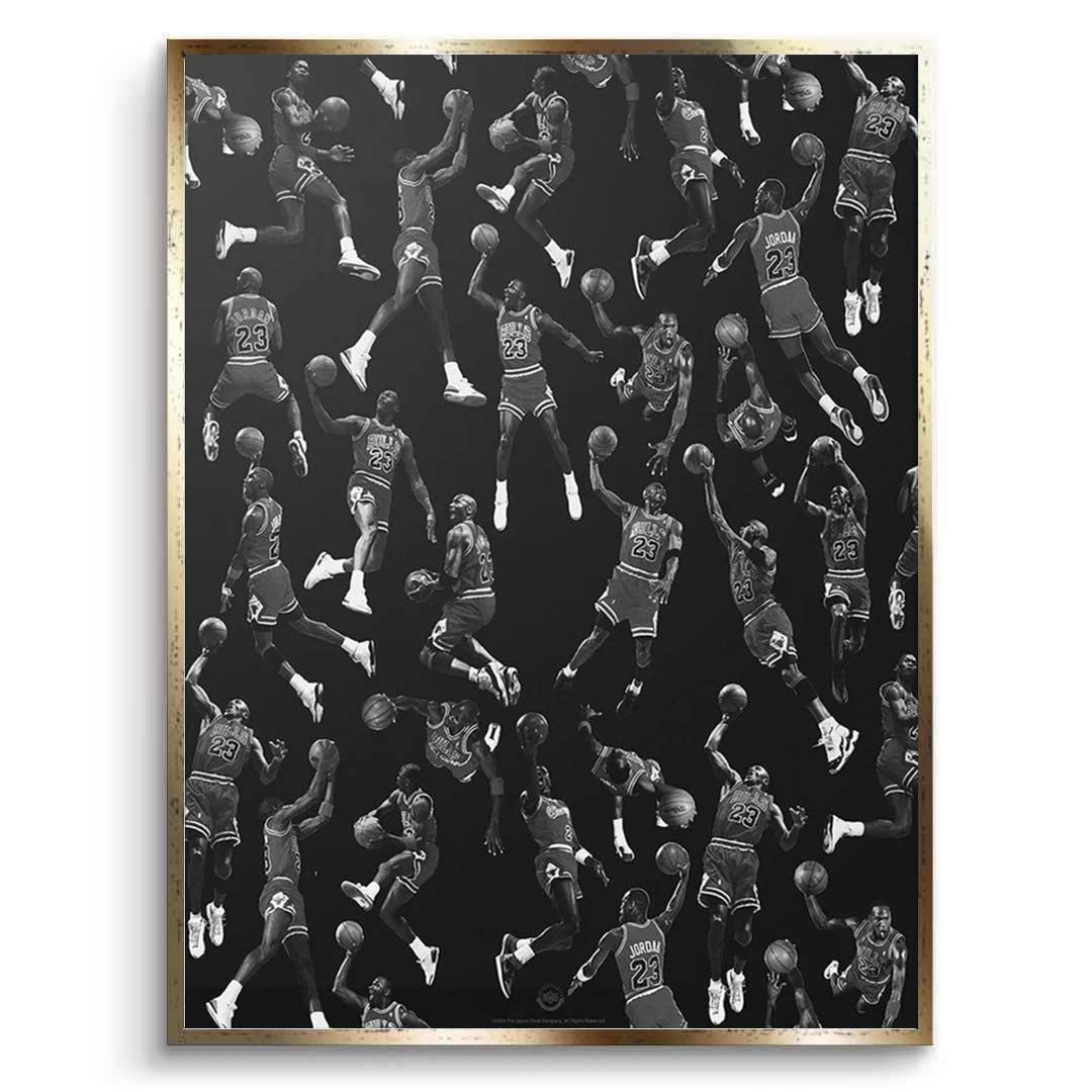 Michael Jordan: Dynamic Legends Collage Canvas Wall Art