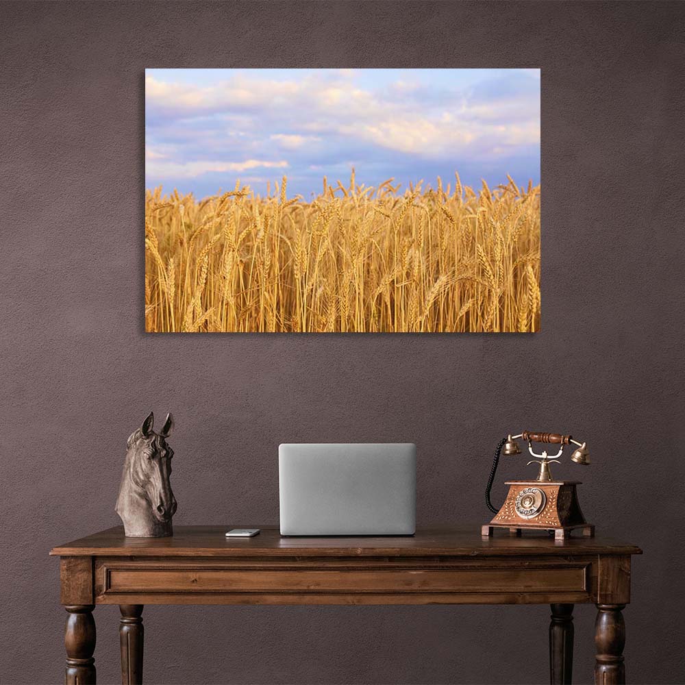 Canvas Wall Art Print Wheat field