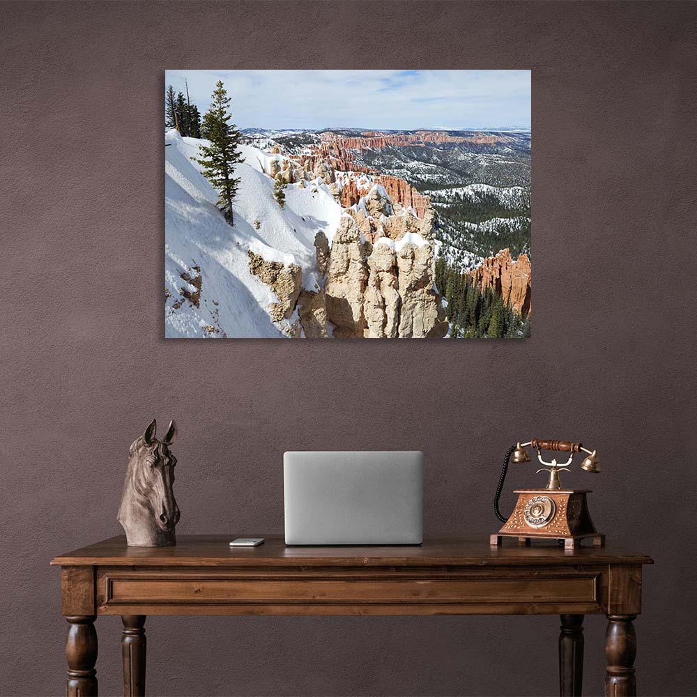 Leinwandbild Winter Bryce Canyon