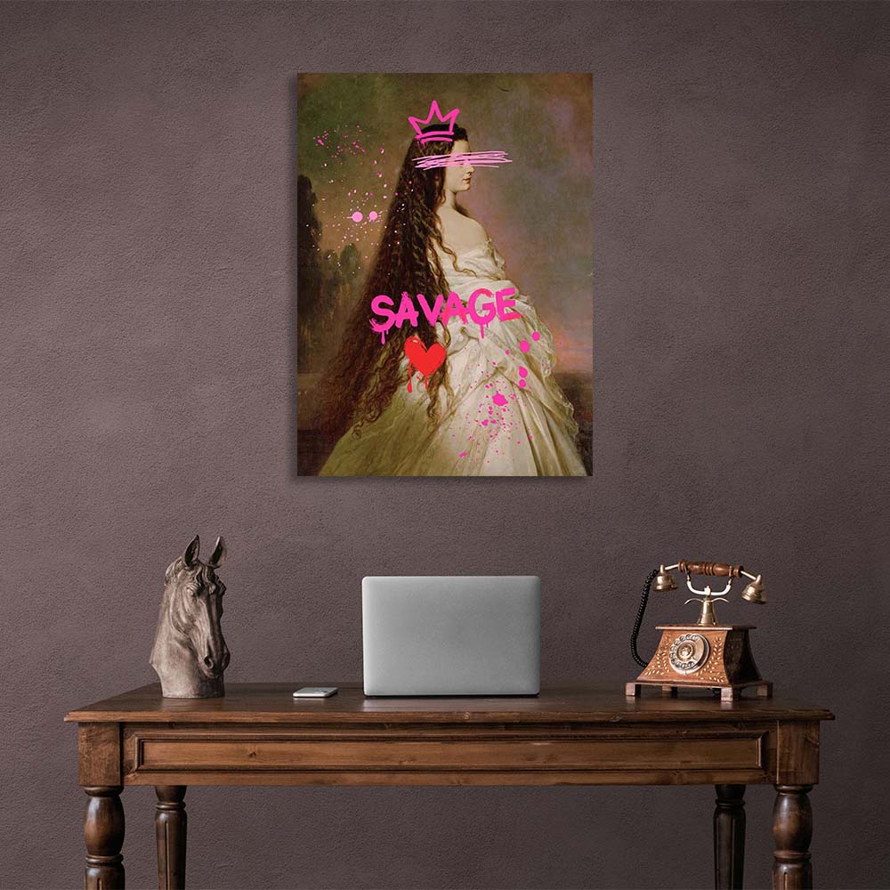 Canvas Wall Art Print Elisabeth of Bavaria. Savage