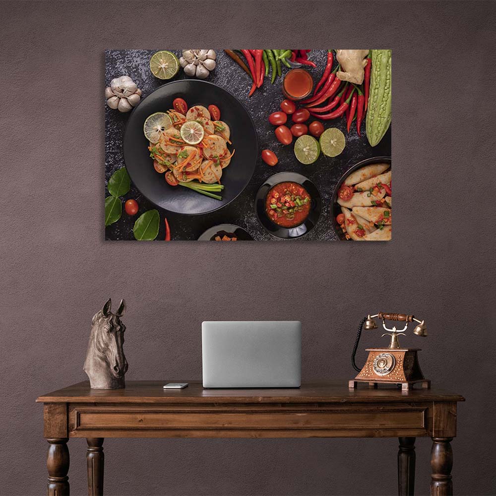 "Canvas Wall Art Print For Kitchen  Pork in Vietnamese tradition "