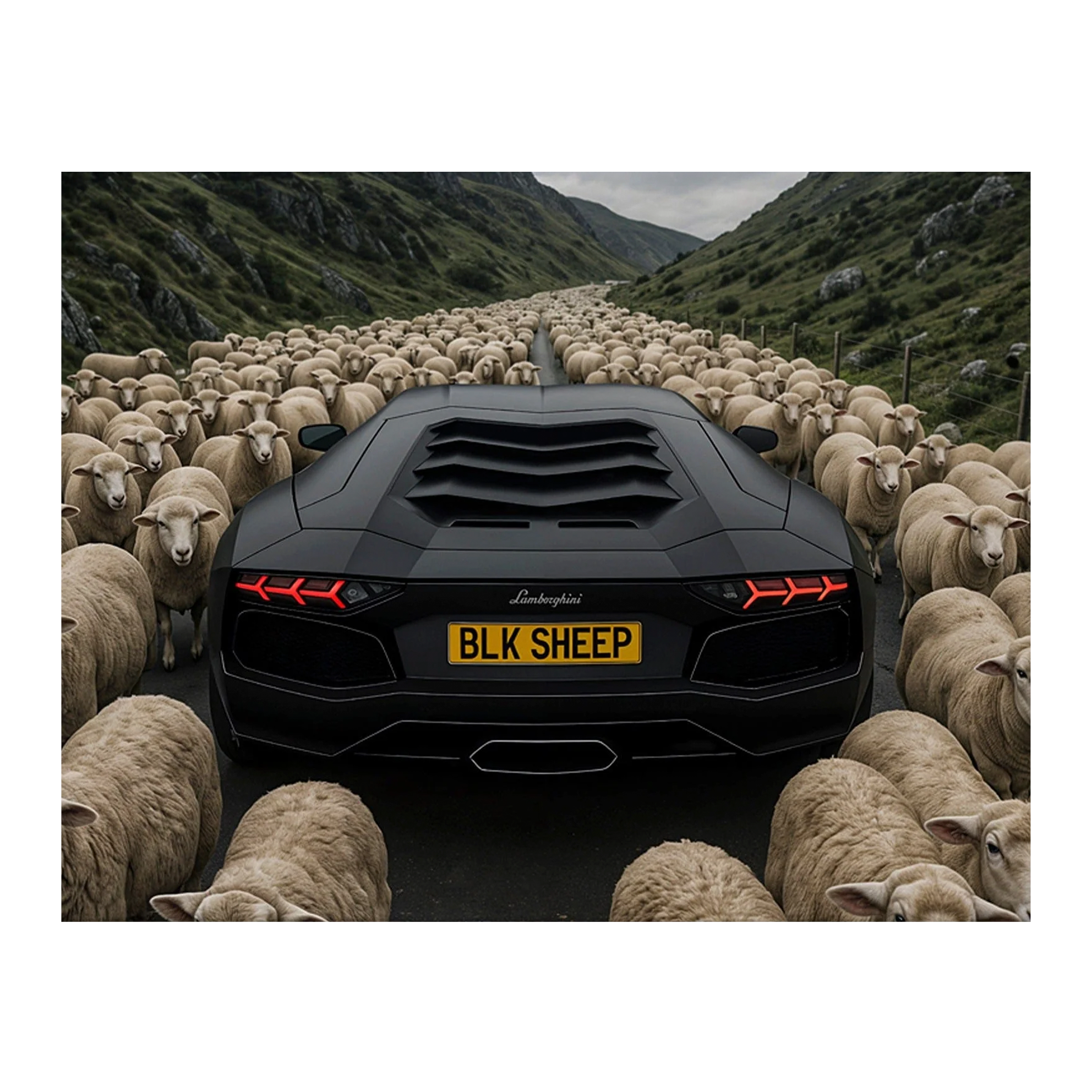 Leinwandbild „Roter Ferrari“