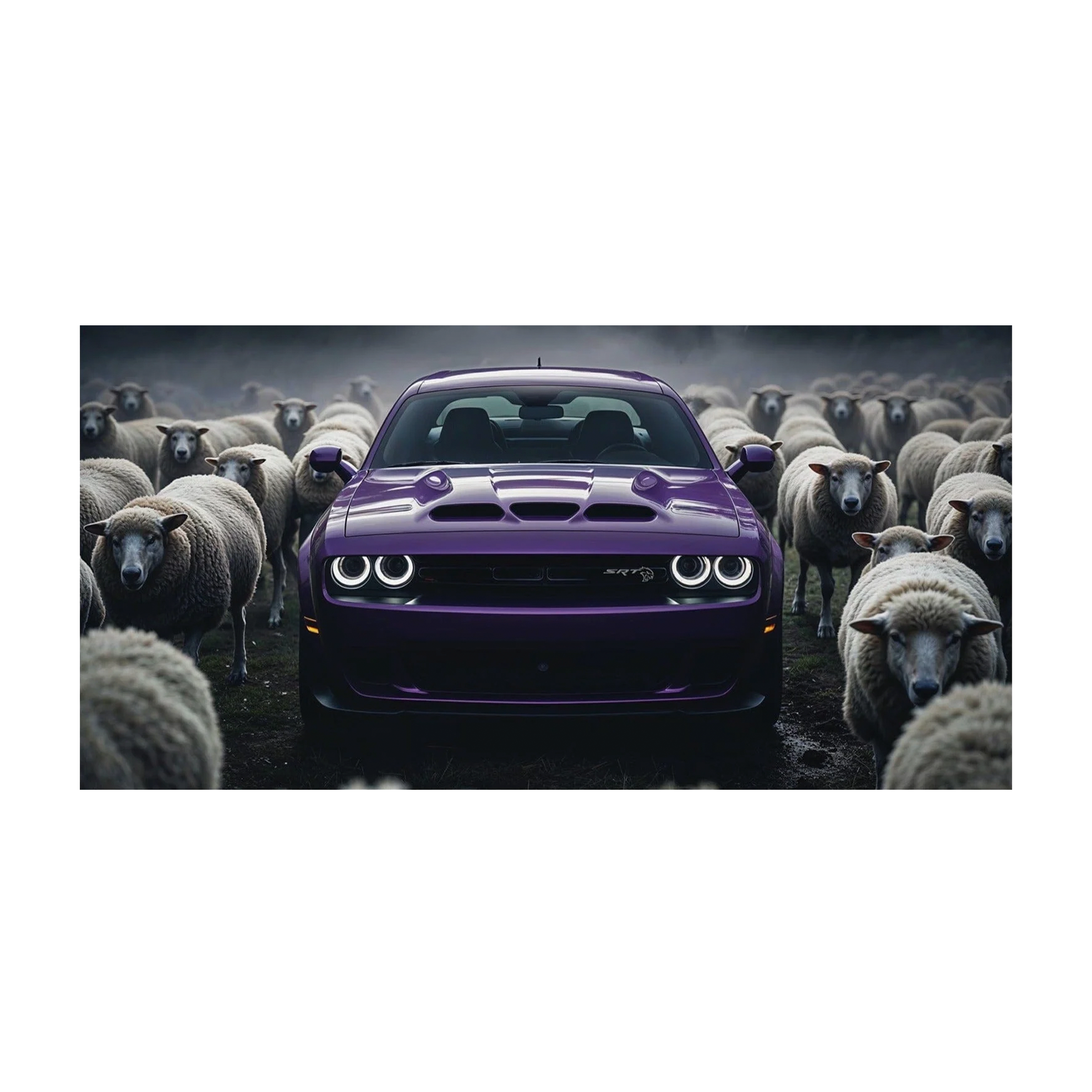 Purple Rebel – Stand Alone, Lead the Pack Canvas Wall Art