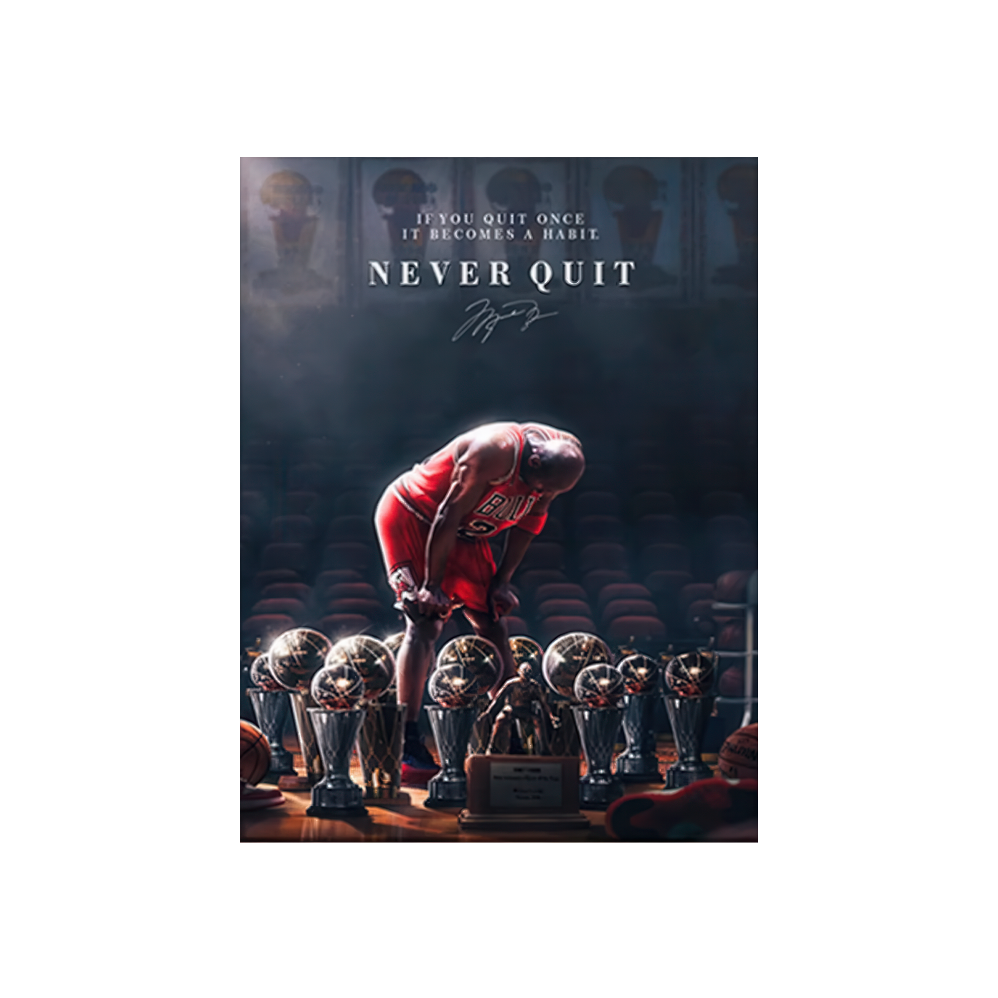 Never Give Up: The Path of a Legend Canvas