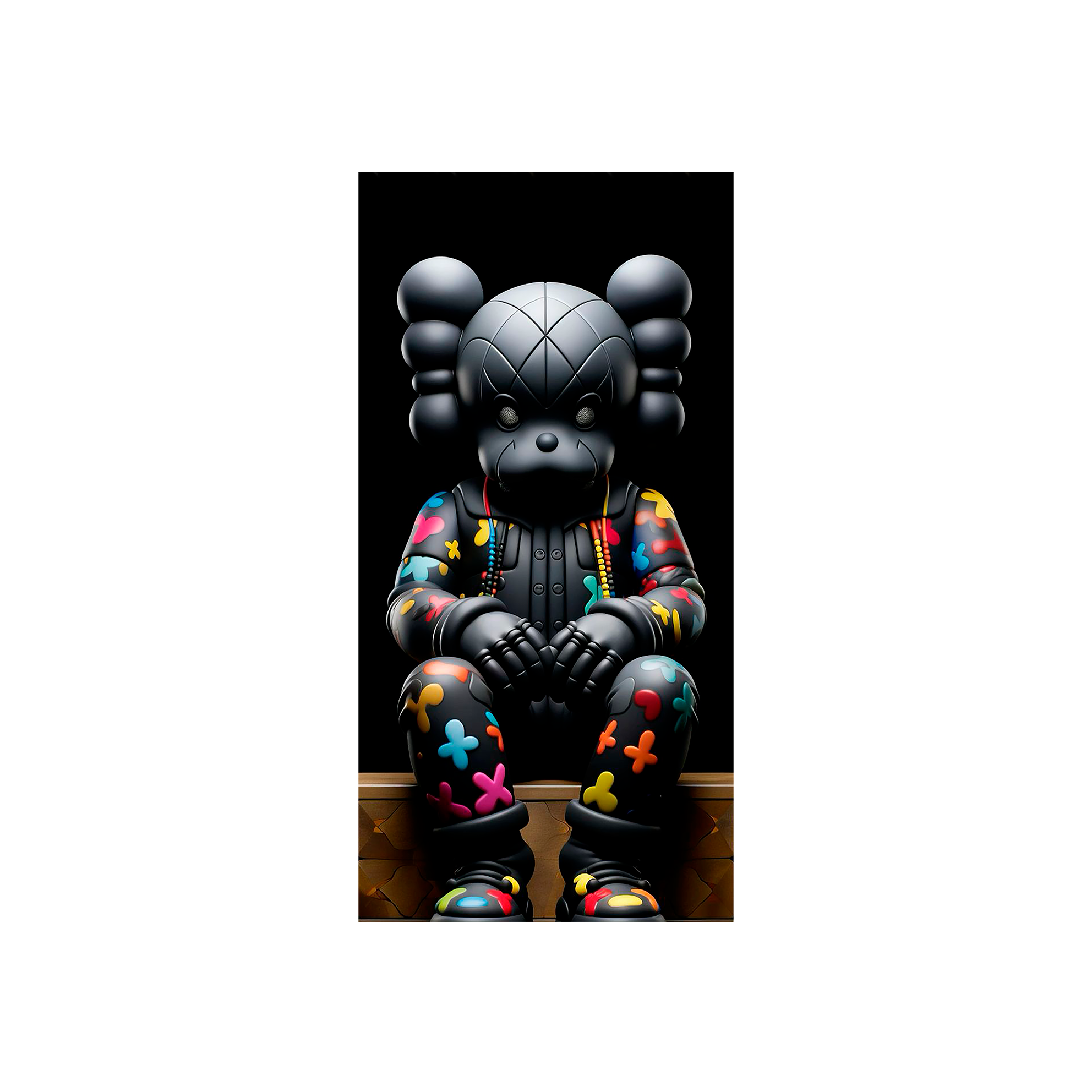 Sleek Bearbrick Canvas Art - Modern Urban Aesthetic for Stylish Spaces