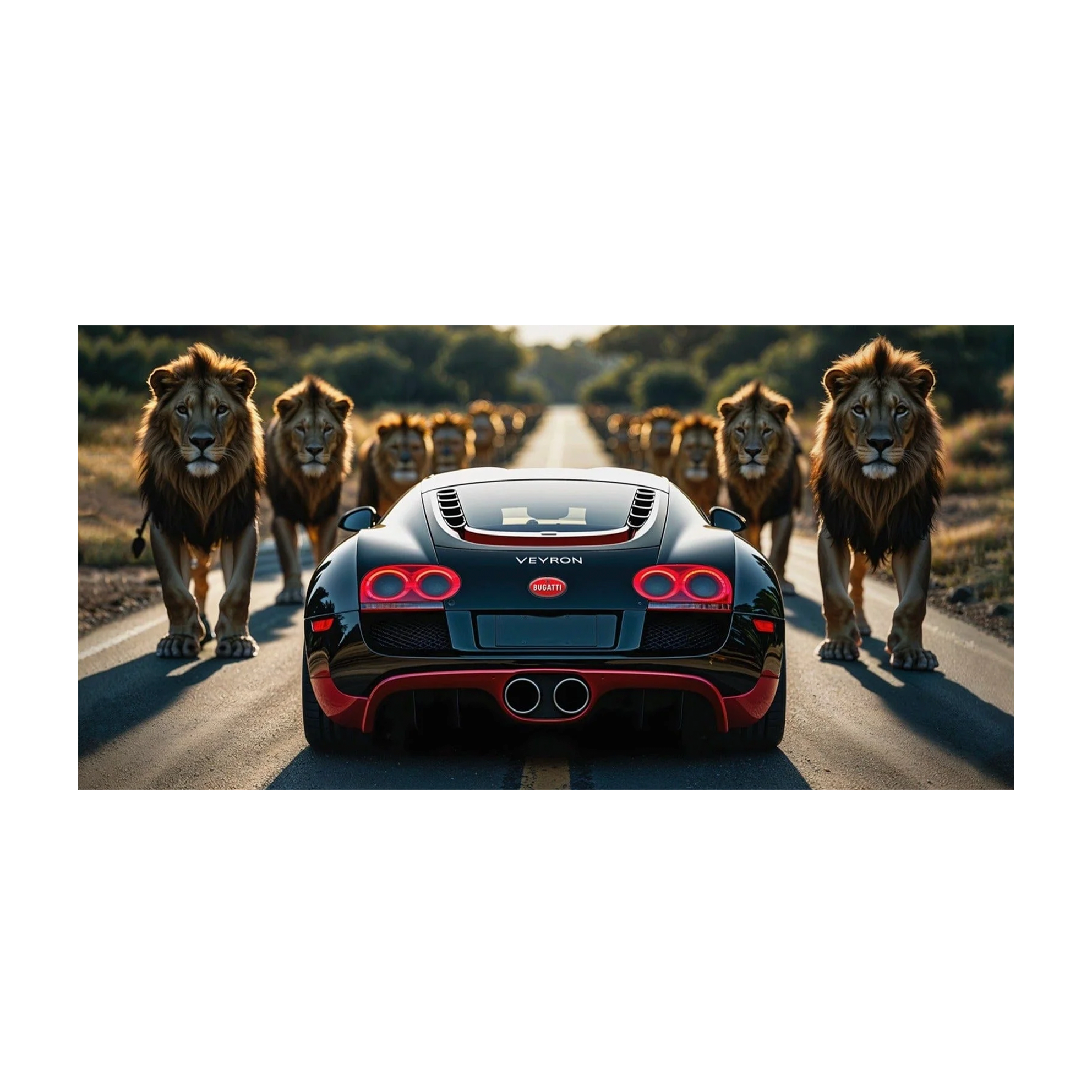 The King’s Pursuit Bugatti Canvas Wall Art