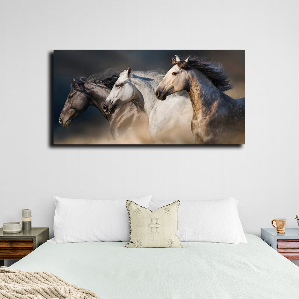 Horses Canvas Wall Art Print