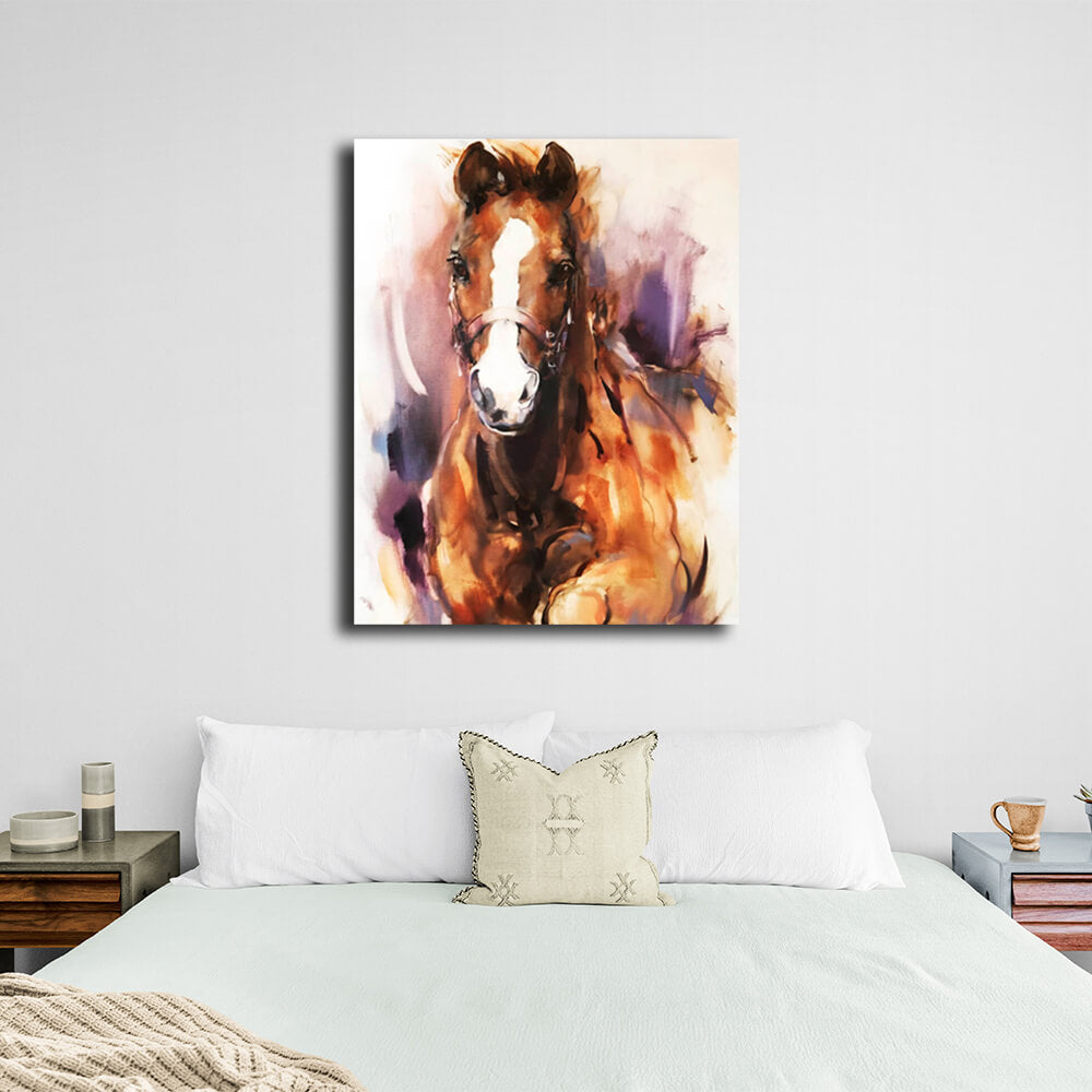 Horse Canvas Wall Art Print