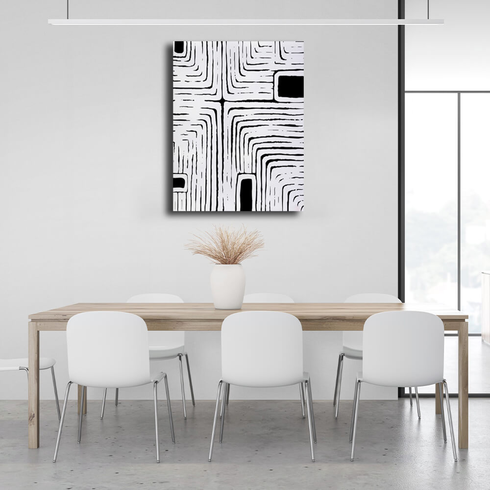 Abstraction Abstract labyrinth Canvas Wall Art Print