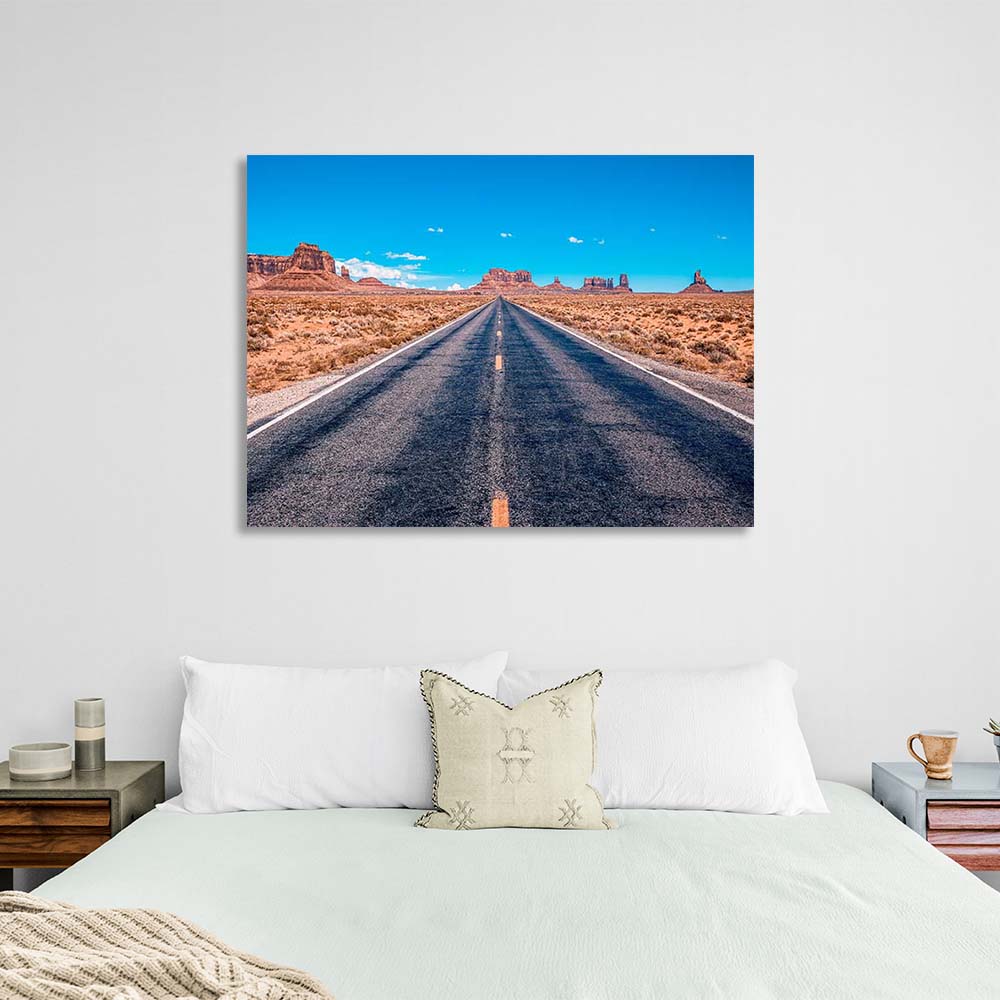 Leinwandbild „Road to Monument Valley“