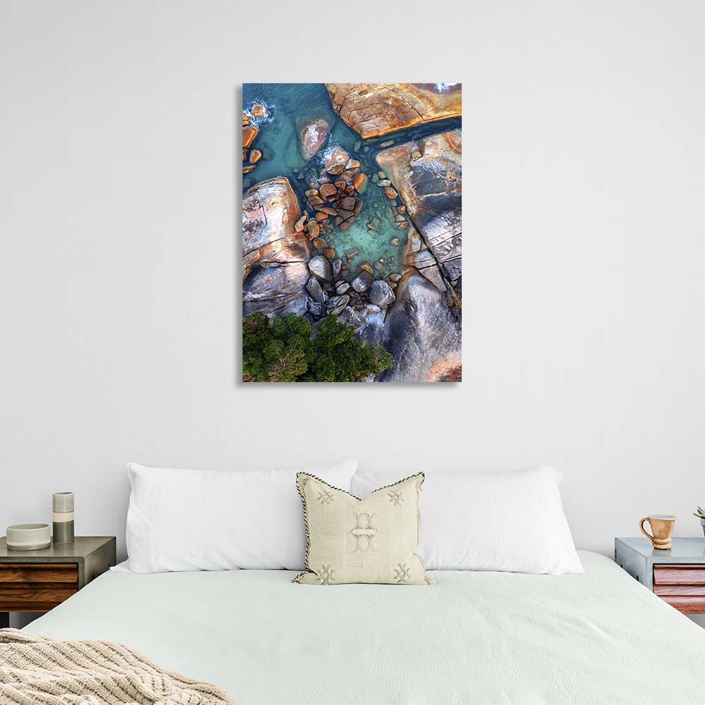 Canvas Wall Art Print Stony Beach Lamai