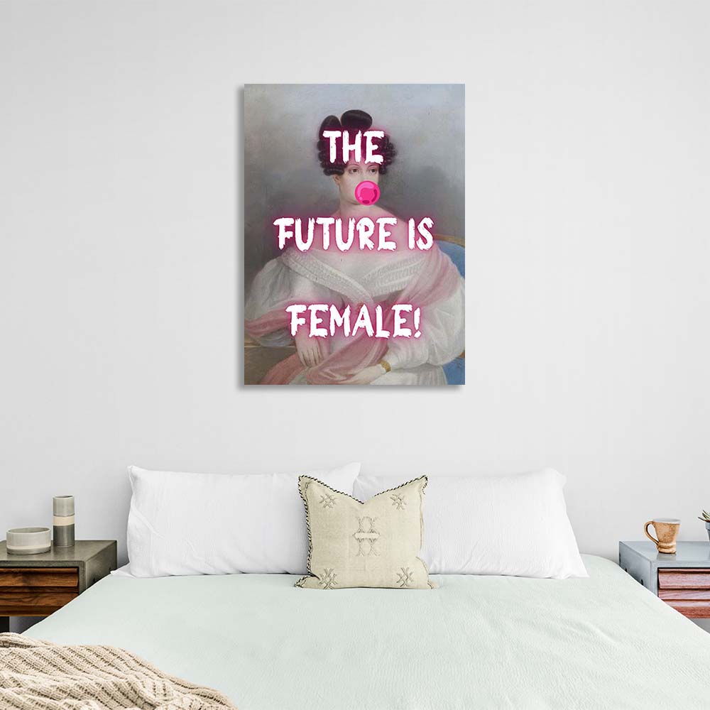 Canvas Wall Art Print The future is female