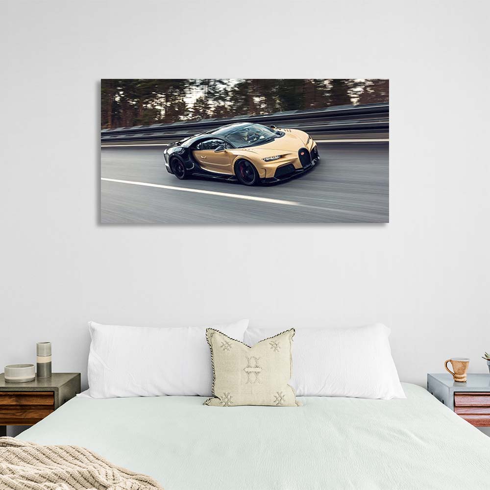 Kunstdruck auf Leinwand, Auto, Bugatti Chiron Super Sport