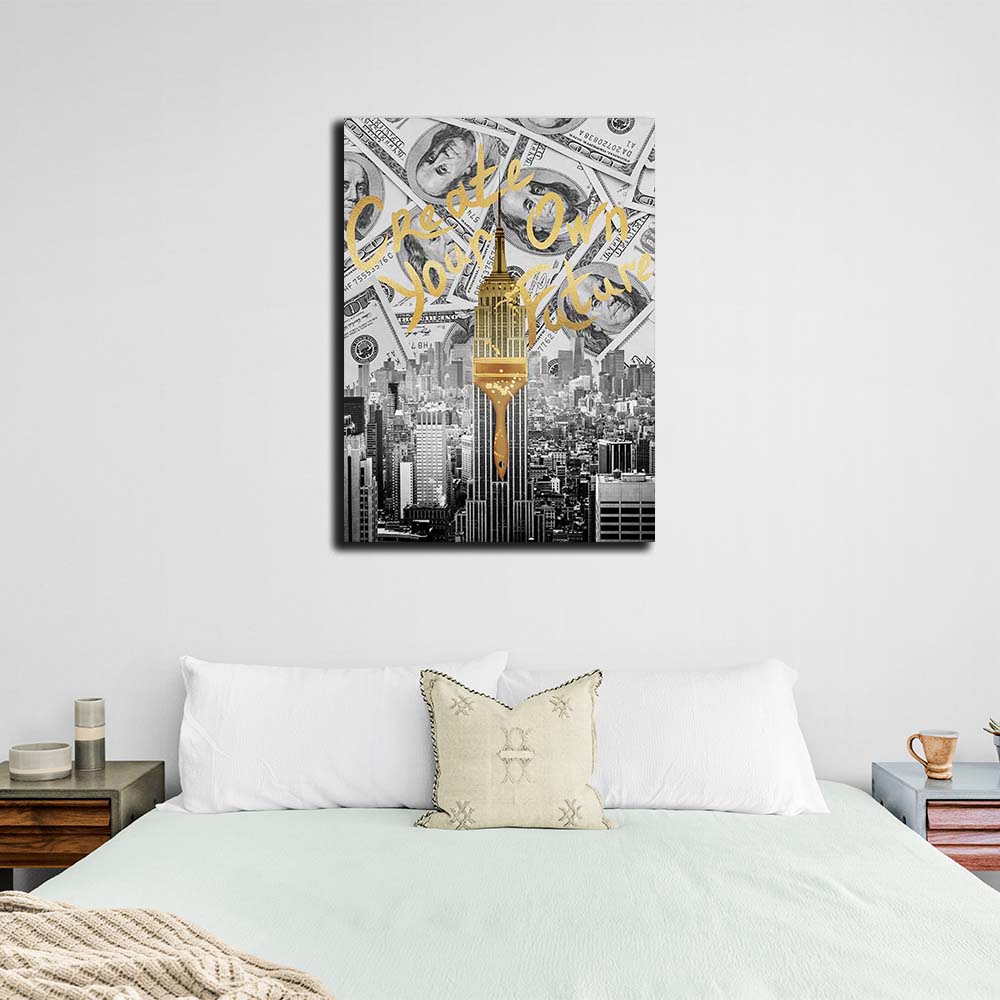 Next stop is the summit Motivational Canvas Wall Art Print