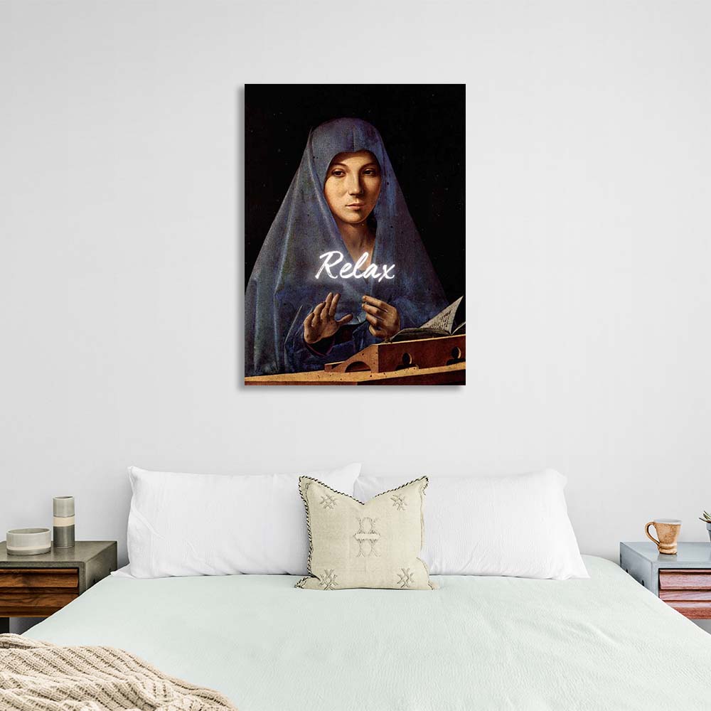 Canvas Wall Art Print The Virgin Annunciate. Relax