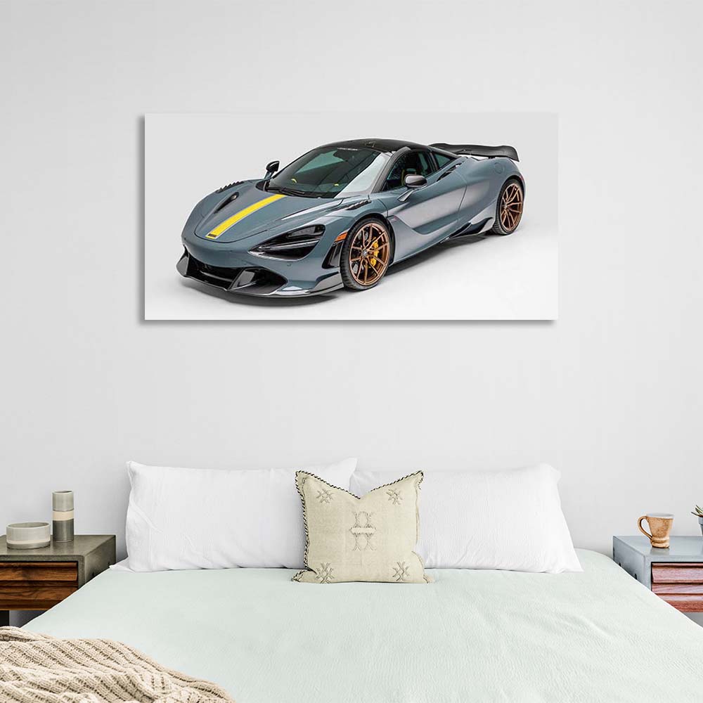 Kunstdruck auf Leinwand, Auto McLaren 720S Silverstone Aero