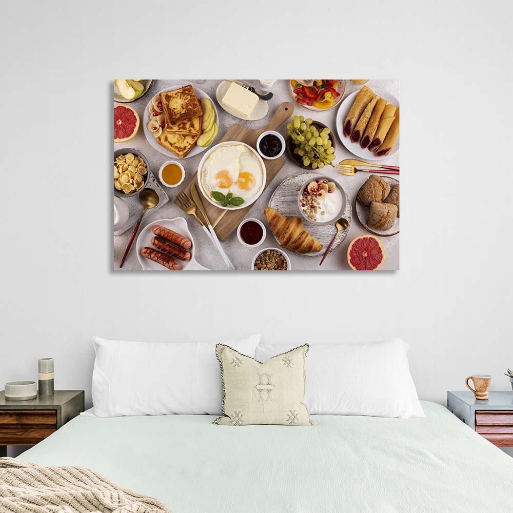 For the kitchen breakfast to suit every taste Canvas Wall Art Print For Kitchen