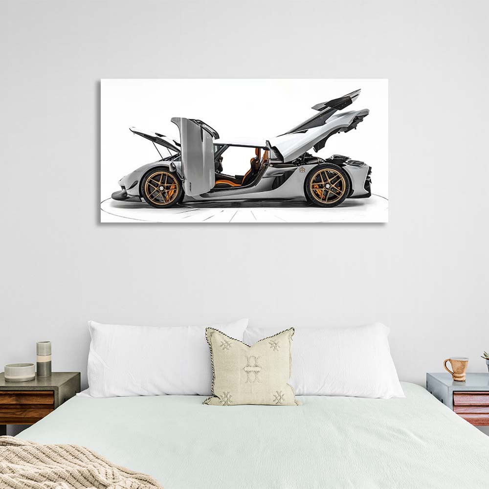 Canvas Wall Art Print Car Koenigsegg Jesko Attack