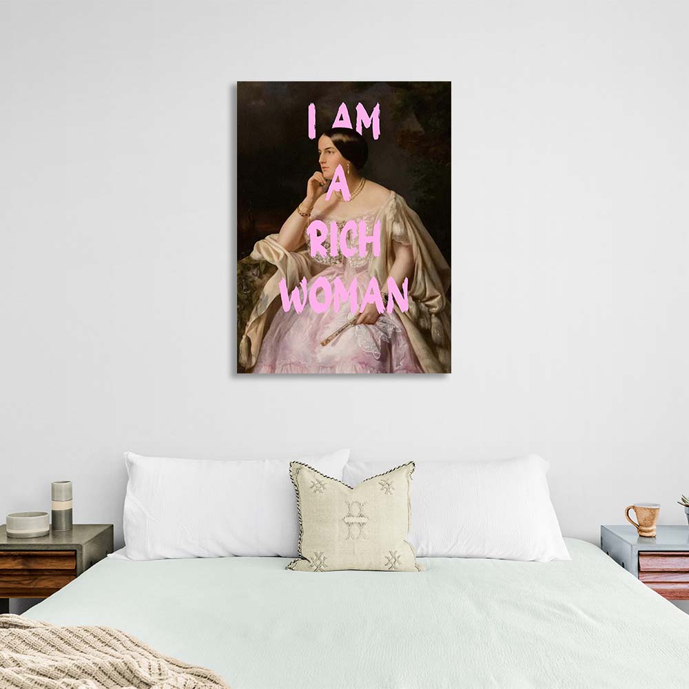 Canvas Wall Art Print Harriet Howard. I'm a rich woman