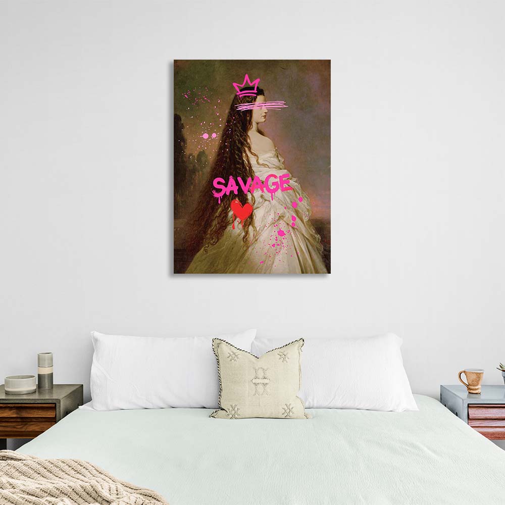 Canvas Wall Art Print Elisabeth of Bavaria. Savage