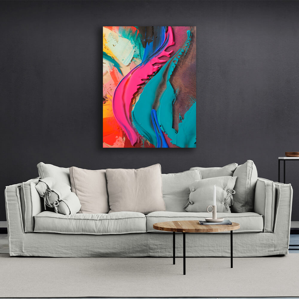 Abstraction Textured abstract Canvas Wall Art Print