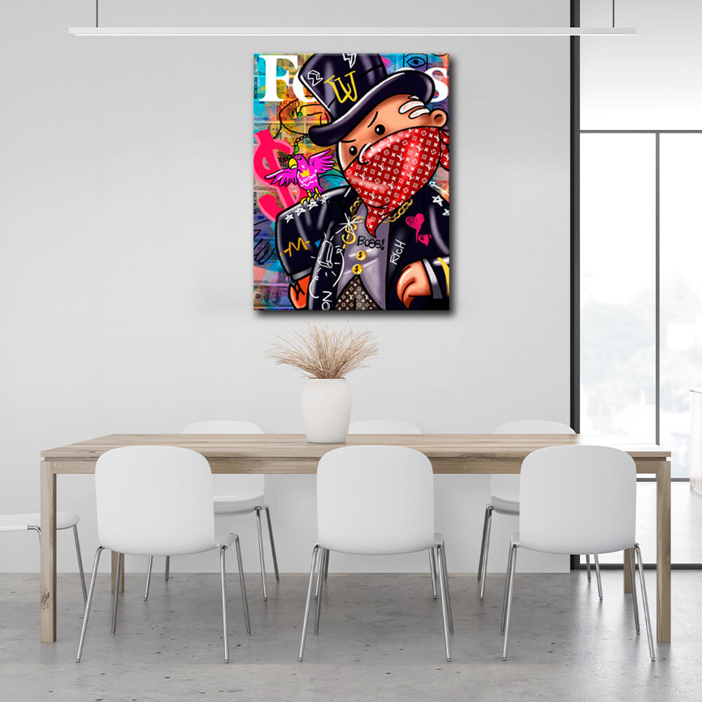 Freedom Monopoly Canvas Wall Art Print