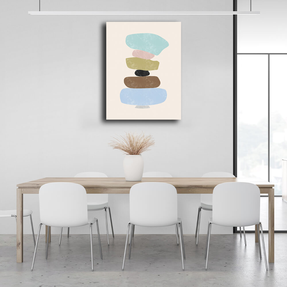 Abstraction Cairn Canvas Wall Art Print