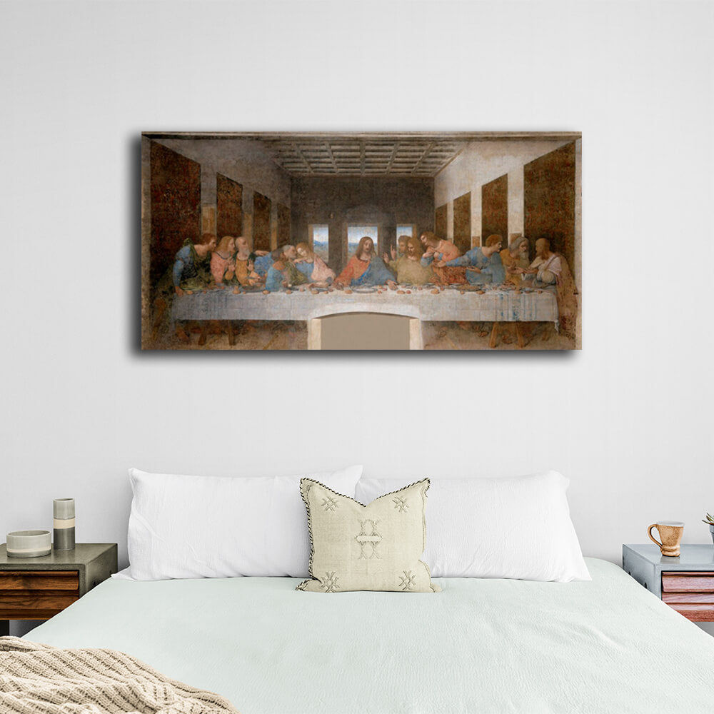 Reproduction Leonardo Da Vinci's Last Supper Reproduction Canvas Wall Art Print