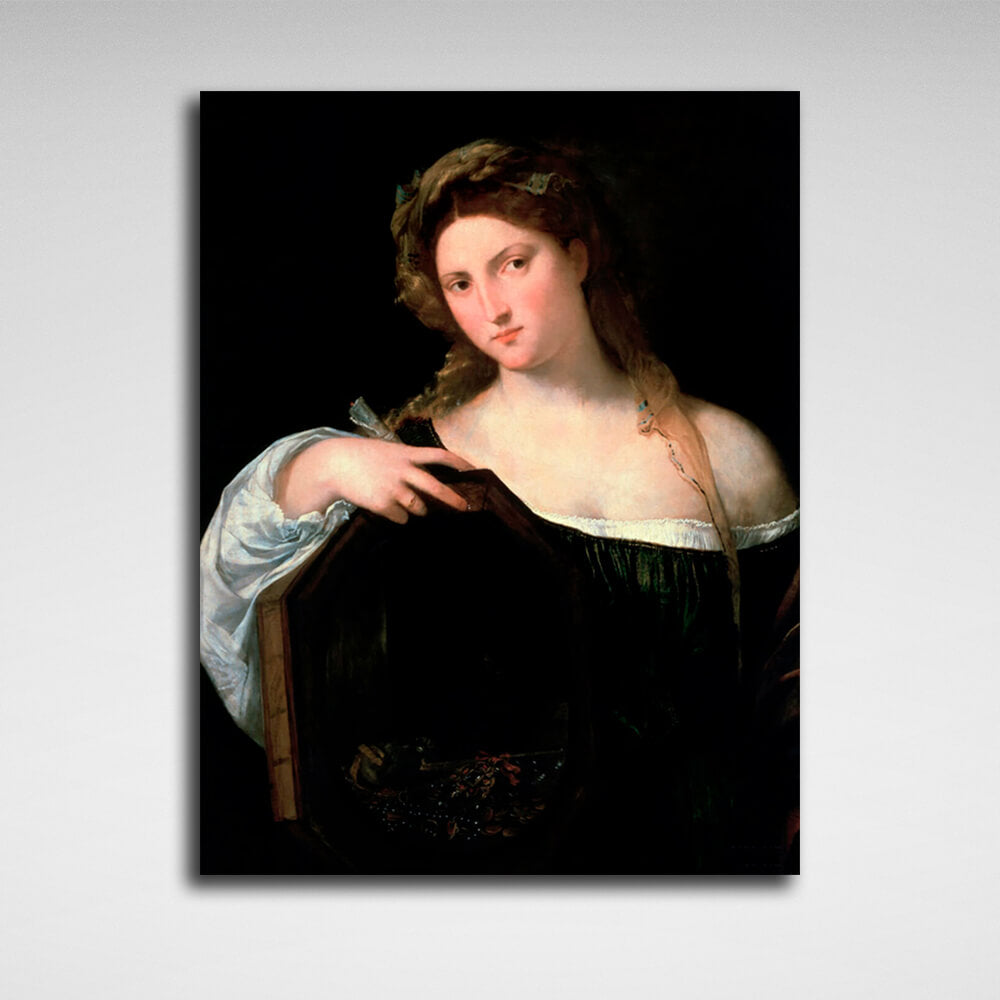 Reproduction The vanity of the mundane (Vanitas) Titian Reproduction Canvas Wall Art Print