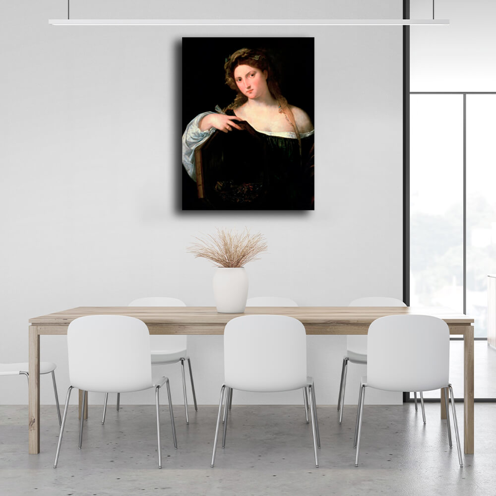 Reproduction The vanity of the mundane (Vanitas) Titian Reproduction Canvas Wall Art Print