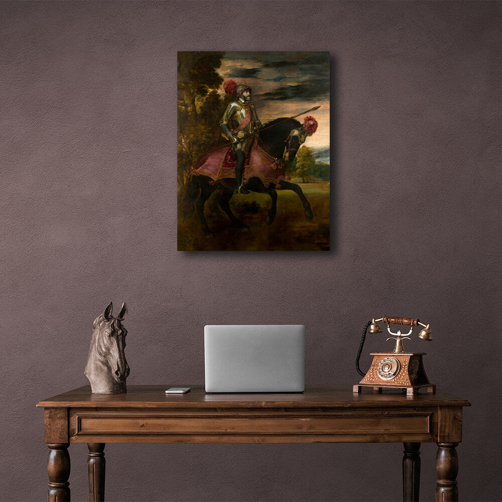 Reproduction Portrait of Charles V Titian Reproduction Canvas Wall Art Print