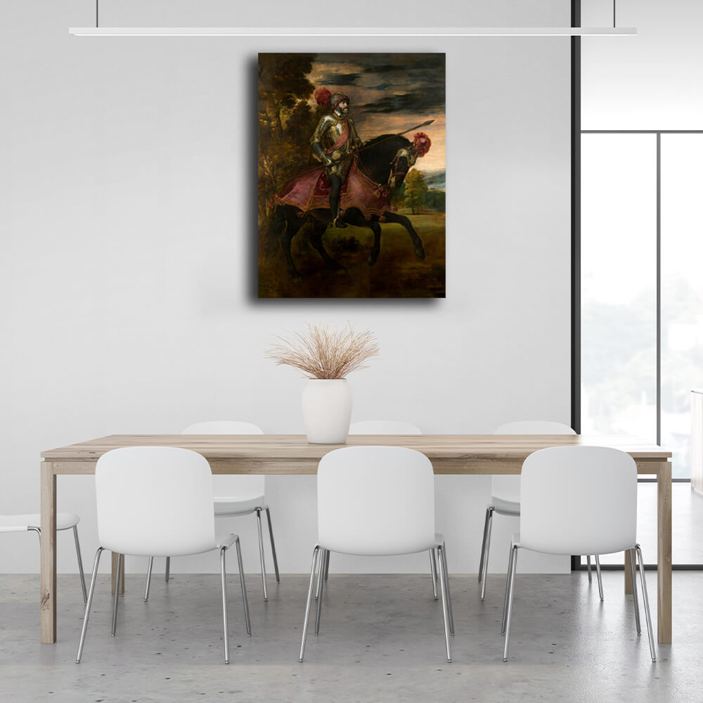 Reproduction Portrait of Charles V Titian Reproduction Canvas Wall Art Print