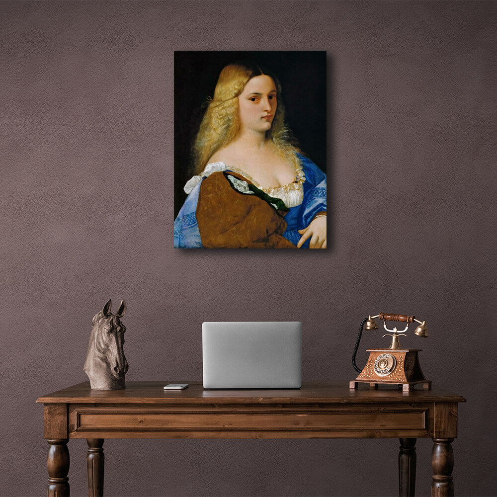 Reproduction Violante by Titian Reproduction Canvas Wall Art Print