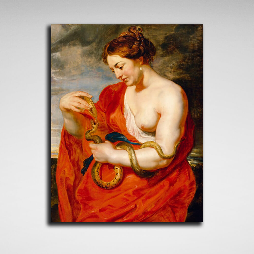 Reproduction Hygieia is the goddess of health Rubens Reproduction Canvas Wall Art Print