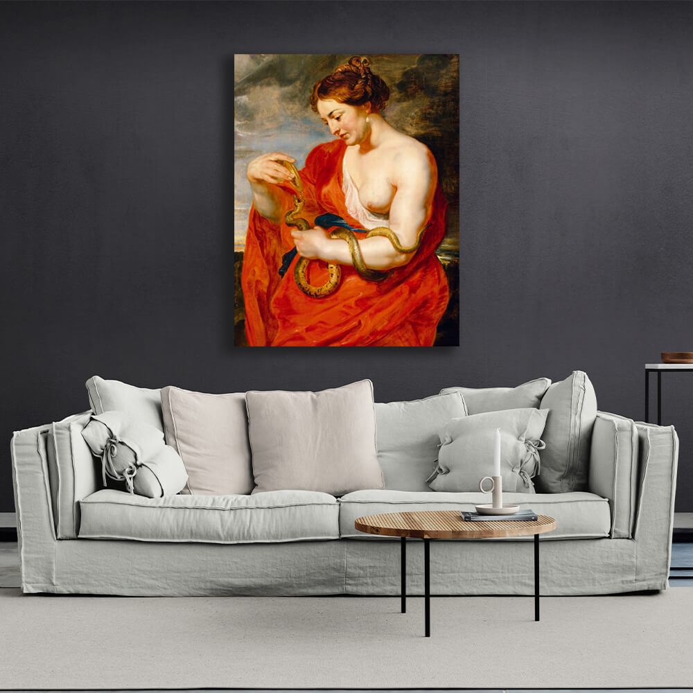 Reproduction Hygieia is the goddess of health Rubens Reproduction Canvas Wall Art Print