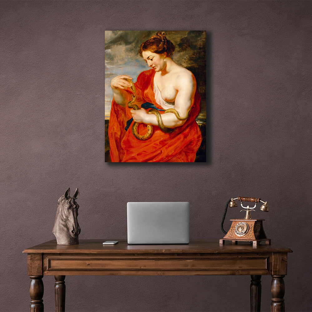 Reproduction Hygieia is the goddess of health Rubens Reproduction Canvas Wall Art Print